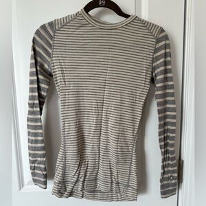 SMARTWOOL: 100% Merino Wool — Women 150 Base Layer Micro Stripe Long Sleeve (XS)